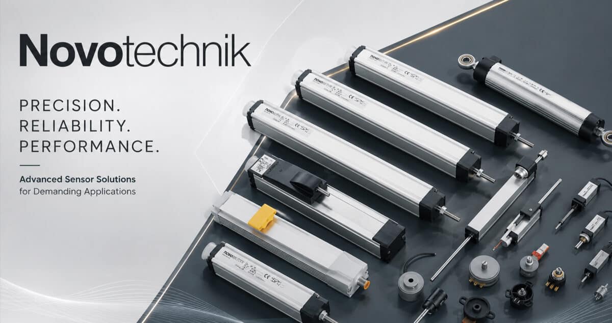 Novotechnik linear position transducers, distributed by Accent Controls in India and SAARC